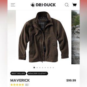 NWT DRI DUCK MENS XL JACKET